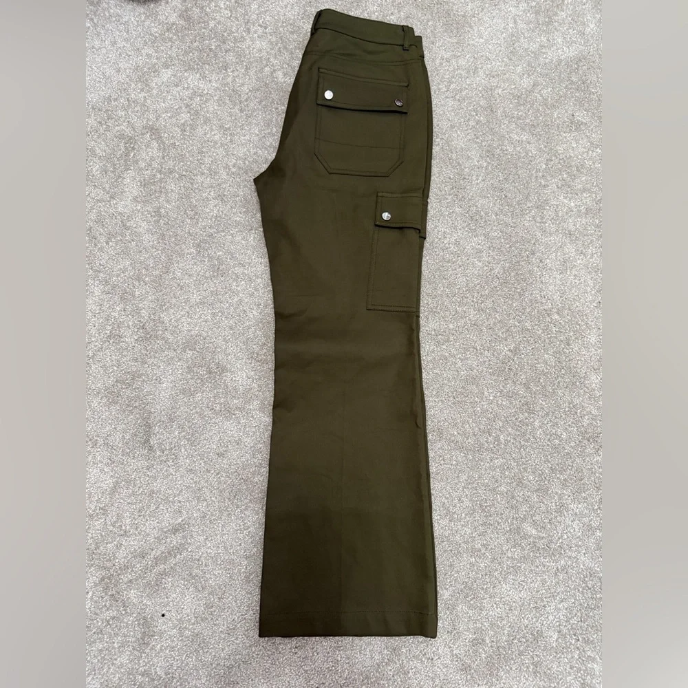 Michael Kors Collection - Spruce Cotton Crop Flare Cargo Pant - size 4 - NWT